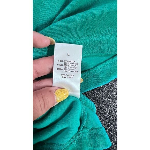 NIA LUCERNE TERRY TANK GREEN SIZE L P1-72 NEW - Picture 10 of 10